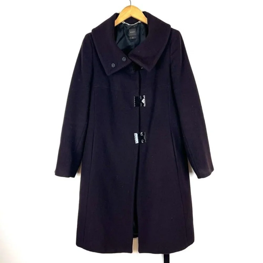Women’s Seventy New Wool Coat Sz 42 Italy Sz 6 US‎ Purple Career Business Office